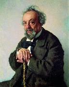 Ilya Repin Aleksey Pisemsky painting